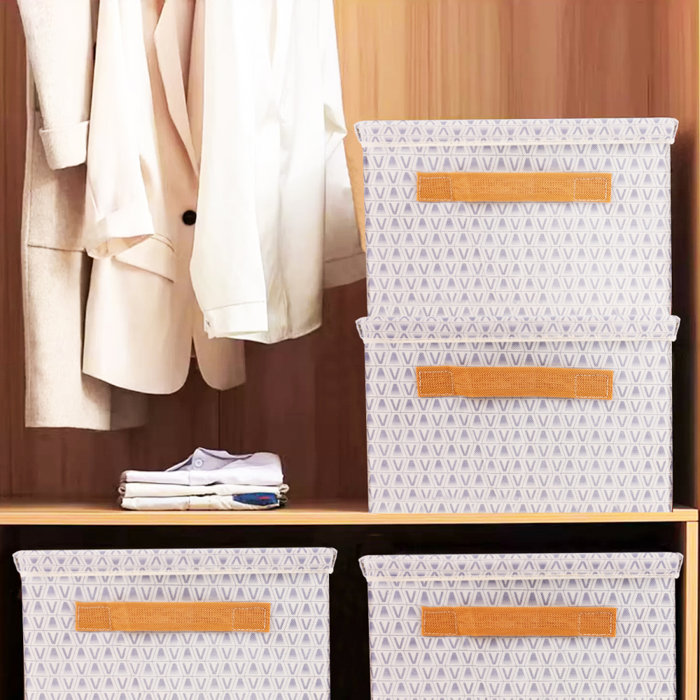 Latitude Run® Fabric Storage Bin Set of 3 Wayfair